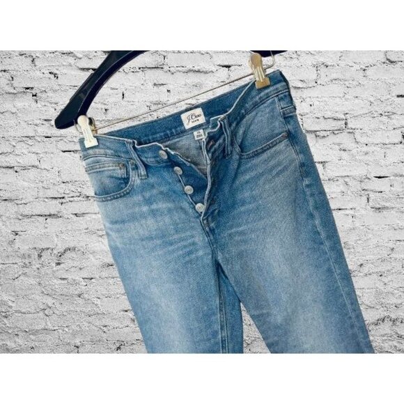 J.CREW 10" billie demi boot crop jeans blue size 26 - Picture 1 of 12